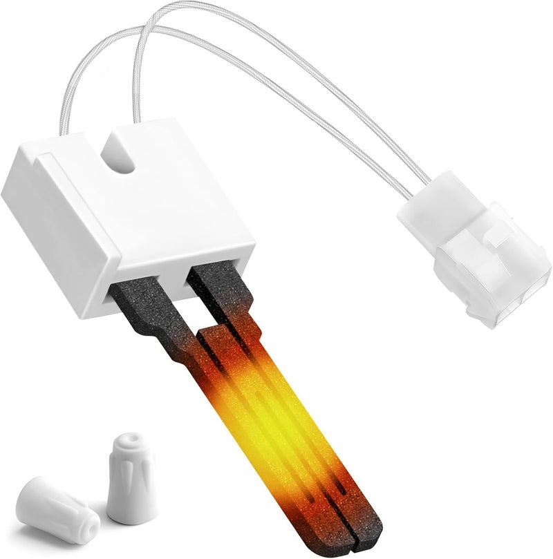 Replizo Upgraded 025-32625-000 Furnace Ignitor for York Coleman Evcon Luxaire, Hot Surface Ignitor Replaces B1401018 S1-025-32625-000 025-31801-000 S1-025-35325-000 Norton-271N with Male Plug - Image 1